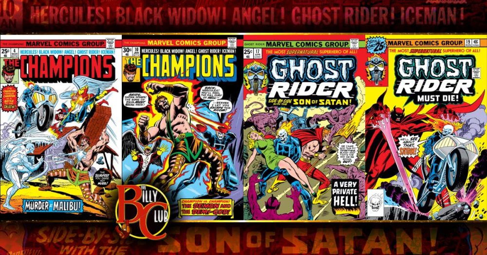 Black Widow & Karen Page in Champions #4 - 10 & Ghost Rider #17 - 19!