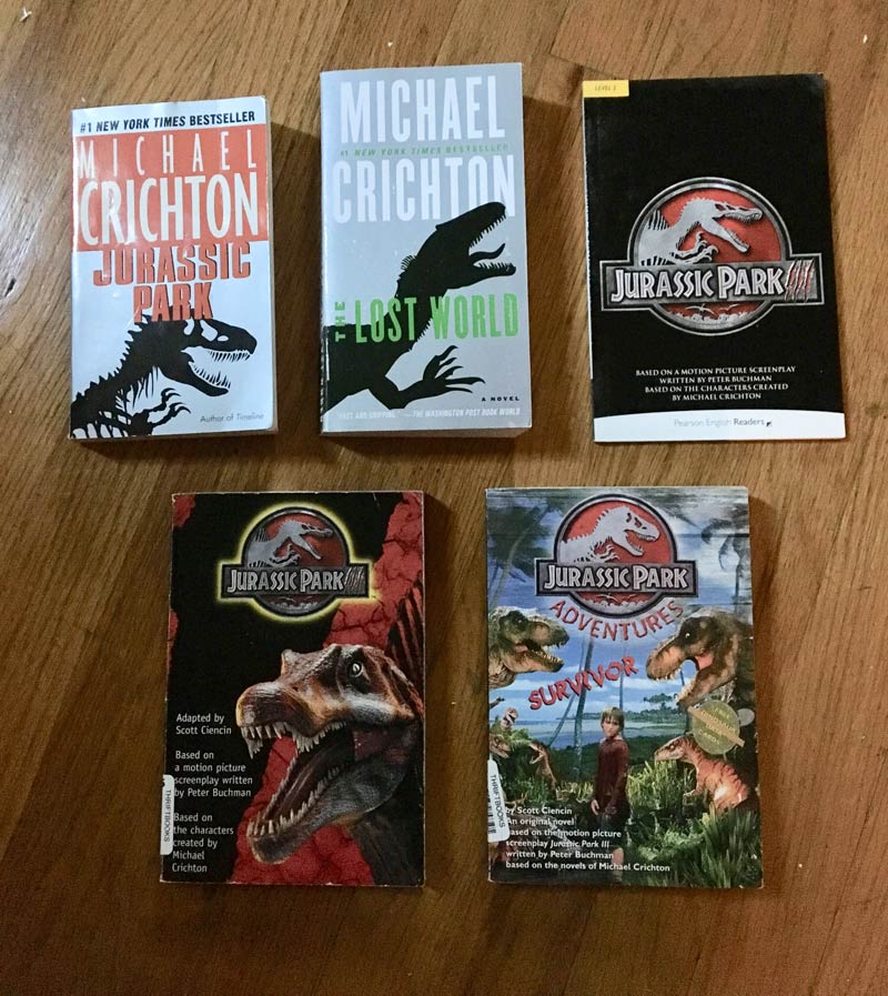 Jurassic Park III Books