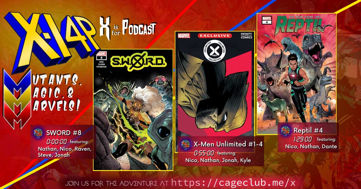 MUTANTS, MAGIC, &  MARVELS 029 -- SWORD 8, X-Men Unlimited 1-4, Reptil 4!