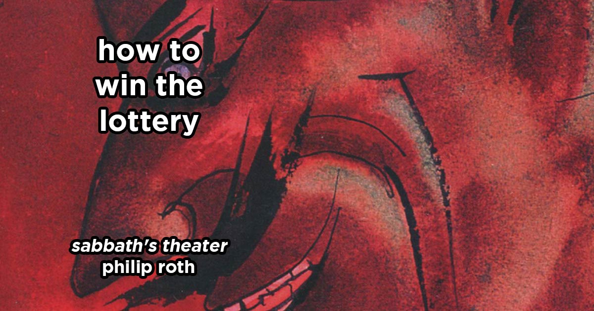 how to win the lottery s17e6 – sabbath's theater by philip roth