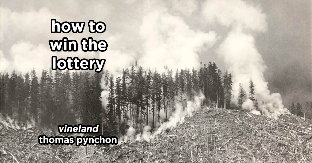 how to win the lottery s17e1 – vineland by thomas pynchon